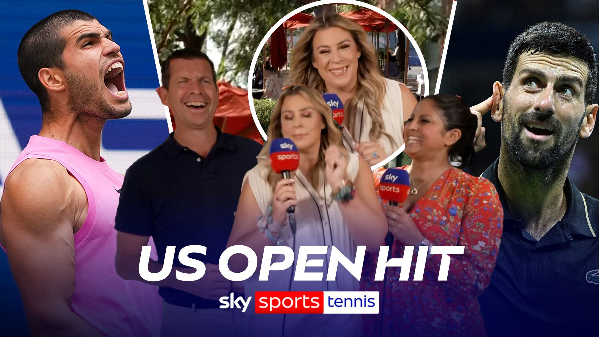 US Open Hit | Djokovic vs Alcaraz blockbuster and Marion shows of her dance moves!