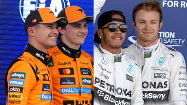 Lando Norris, Oscar Piastri, Lewis Hamilton, Nico Rosberg