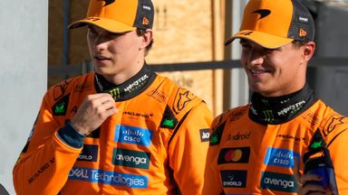 McLaren driver Oscar Piastri and Lando Norris