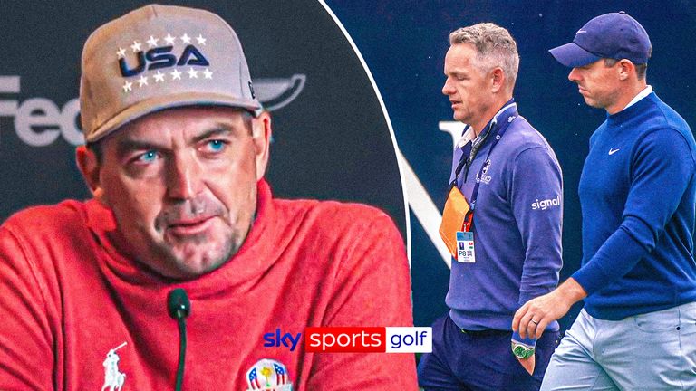 Keegan Bradley insisted he 'doesn't care' about how Team Europe are preparing for the Ryder Cup