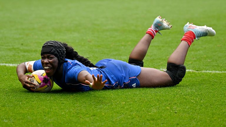 Nassira Konde scored twice for France, but they failed to make the most of a big chance to beat England