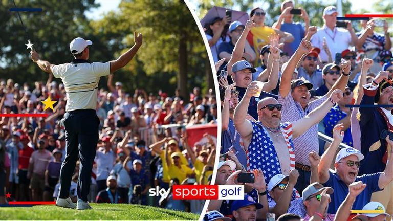 American fans have been accused of 'crossing the line' with comments towards European players at Bethpage during the Ryder Cup and increased security was required to police rowdy behaviour