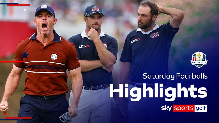 Highlights of the Saturday fourballs session from the Ryder Cup at Bethpage as Europe dominate Team USA and build a record lead!