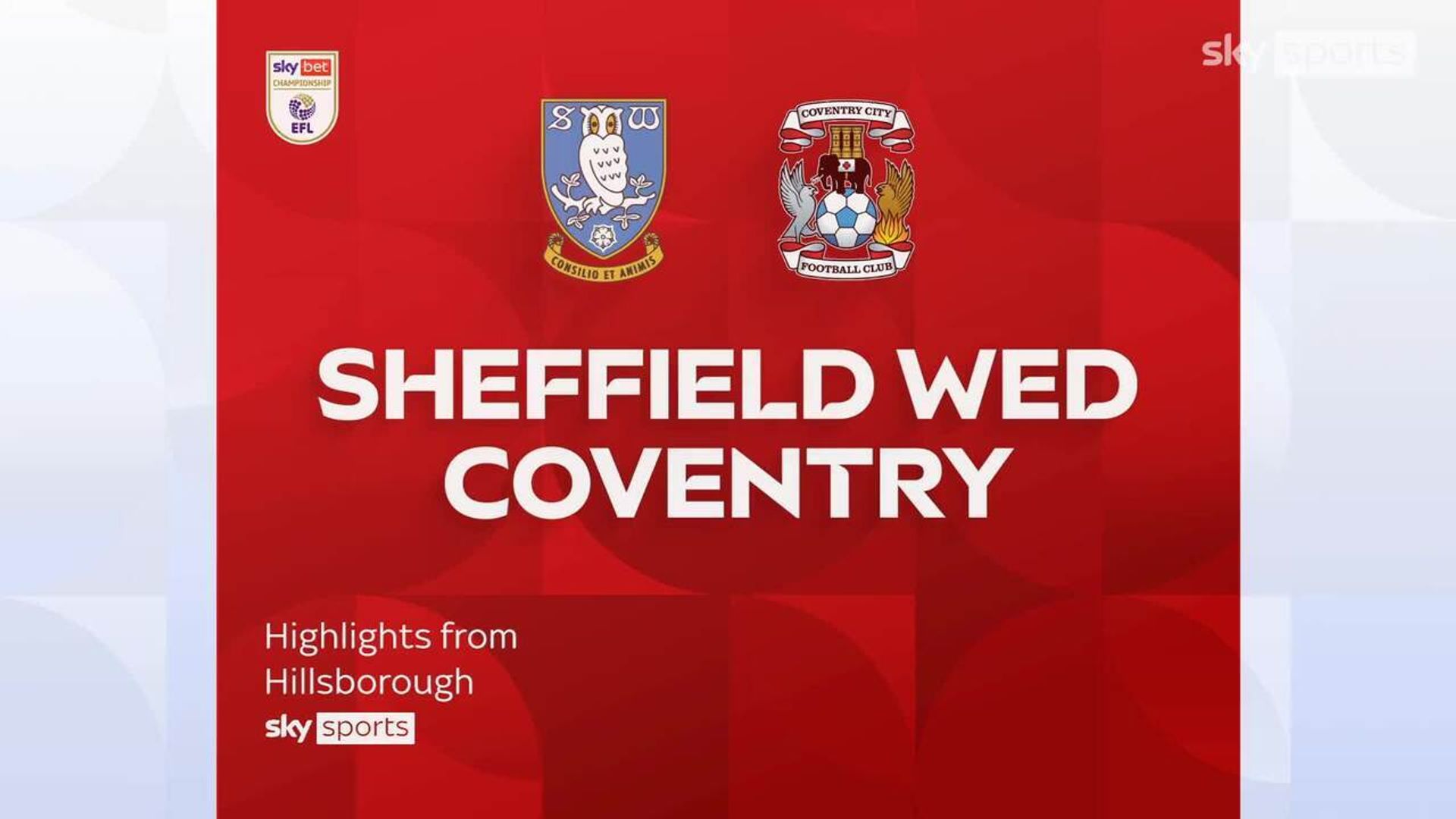 Sheffield Wednesday 0-5 Coventry
