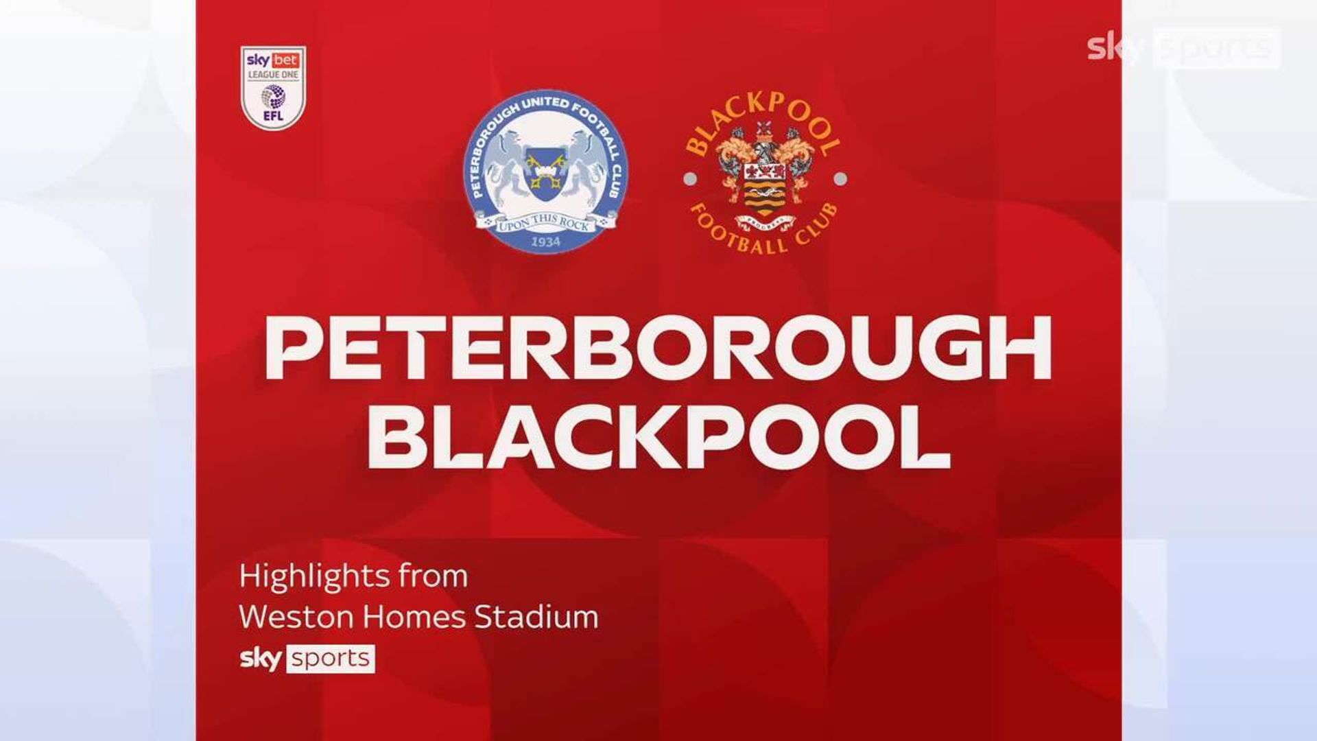 Peterborough 1-2 Blackpool