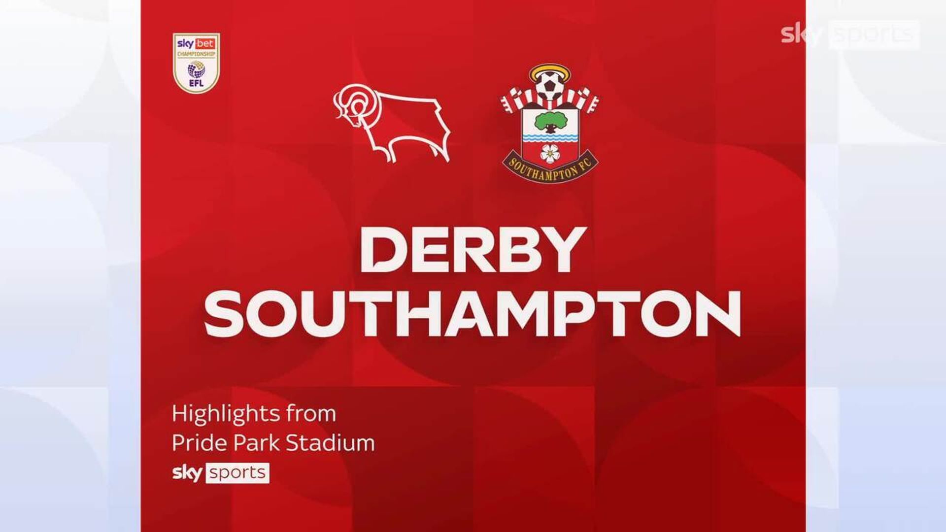 Derby 1-1 Southampton