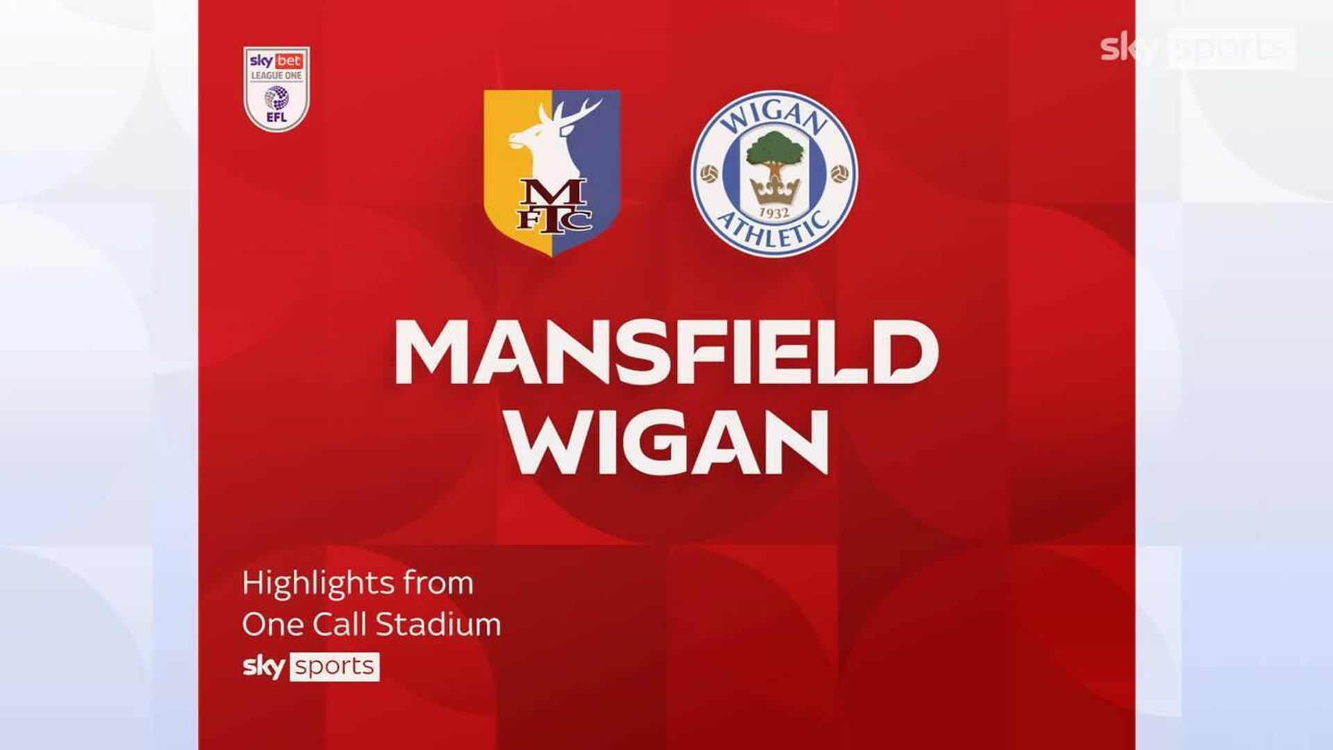 Mansfield 1-1 Wigan