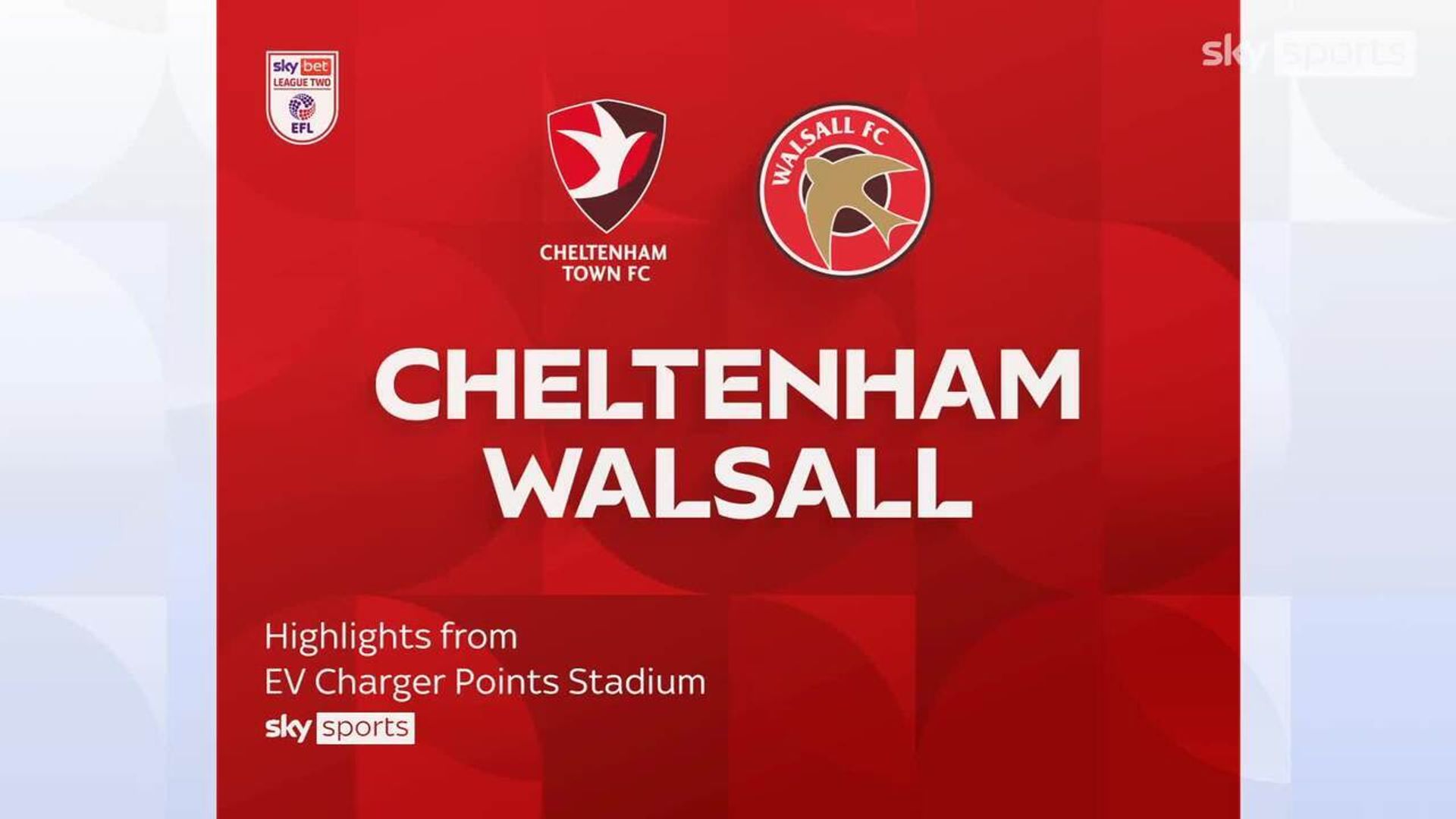 Cheltenham 1-0 Walsall