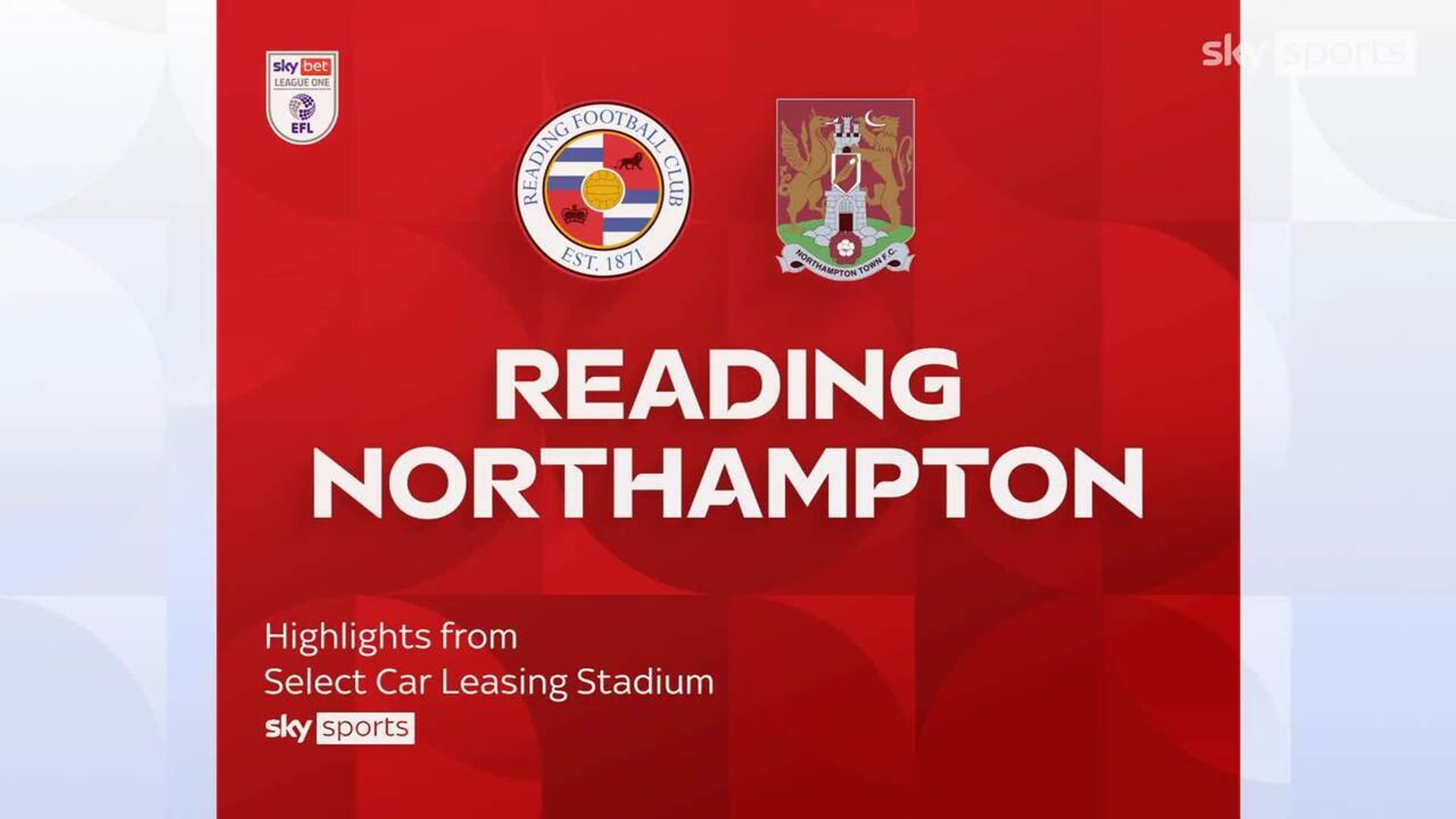 Reading 1-0 Northampton Town 