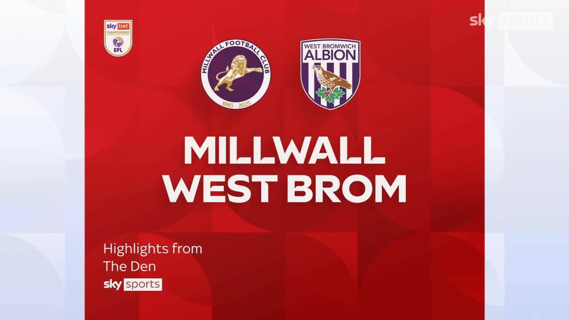 Millwall 3-0 West Brom