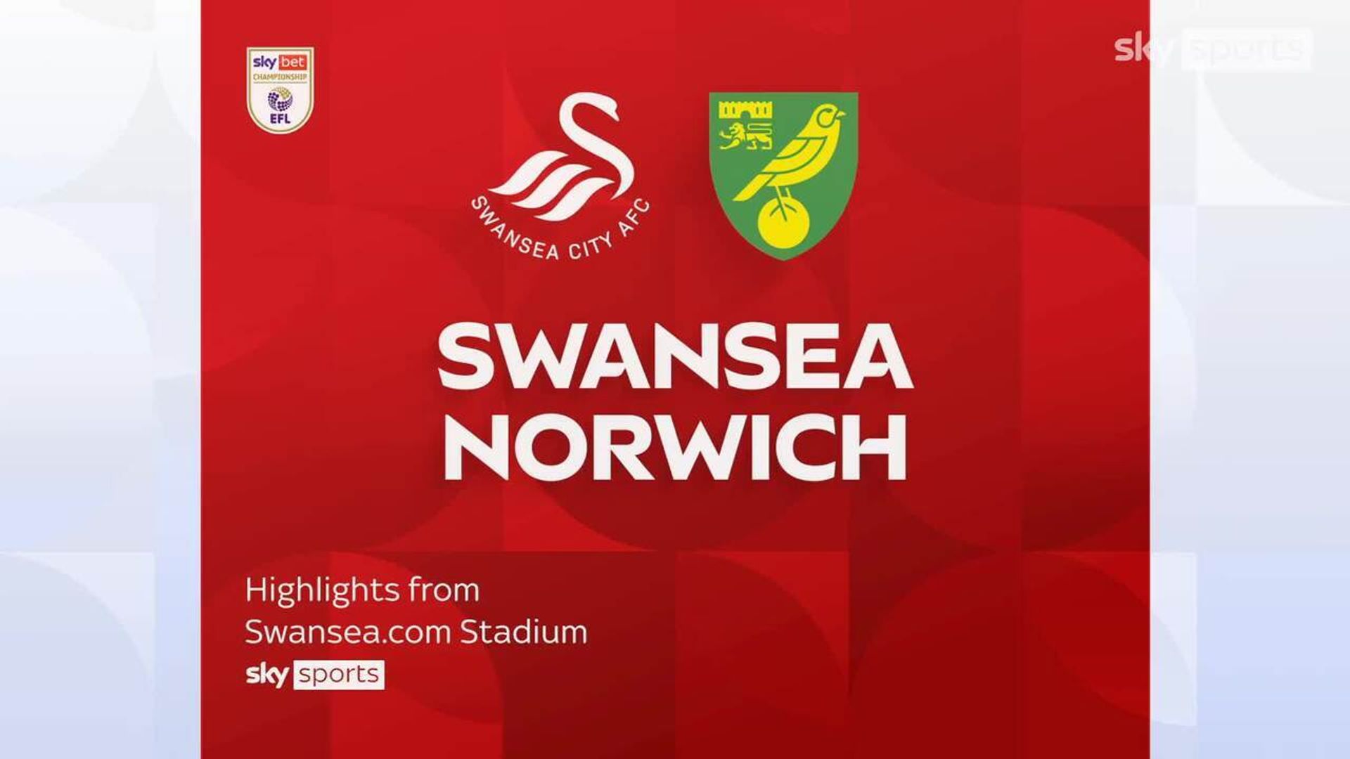 Swansea 2-1 Norwich 