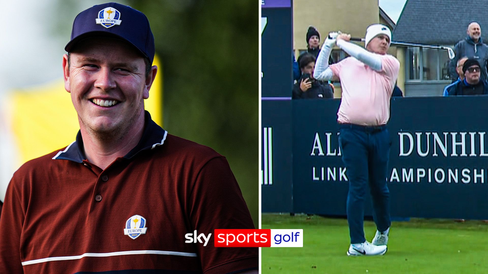 'It's like being at Bethpage Black!' Dog BARKS during MacIntyre swing!