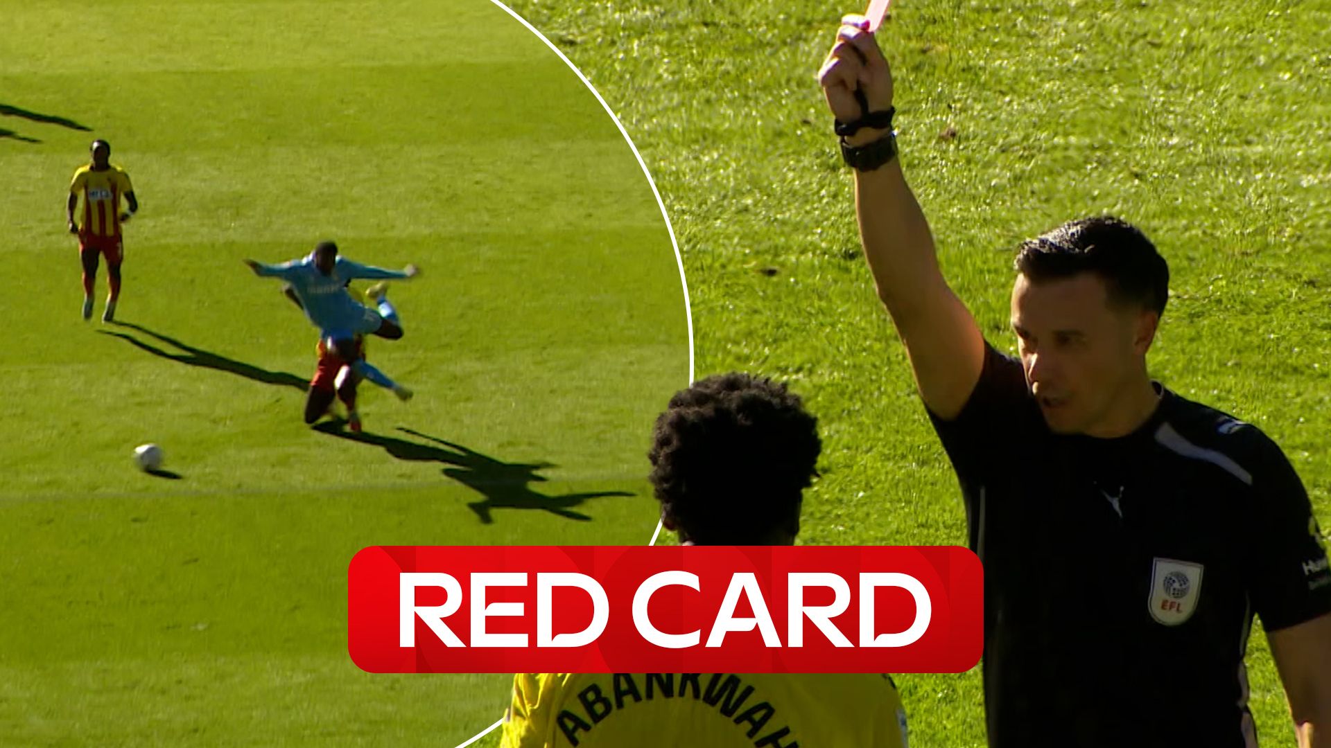 'From bad to worse!' | Abankwah collects RED for challenge on Wright