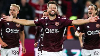 Craig Halkett won the game for Hearts after his injury time winner against Hibs