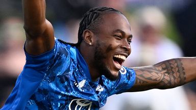 England fast bowler Jofra Archer took 3-23 from 10 overs - with 51 dot balls and four maidens - during an excellent display against  New Zealand in the second ODI