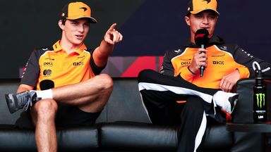 McLaren team-mates Oscar Piastri and Lando Norris