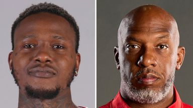 Miami Heat guard Terry Rozier (left) and Portland Trail Blazers head coach Chauncey Billups (right) were both arrested on Thursday 