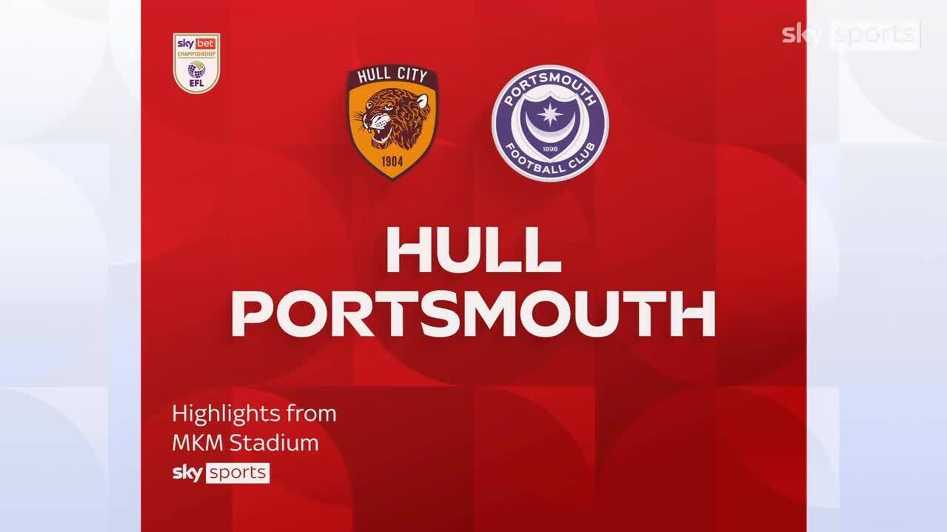 Hull 3-2 Portsmouth
