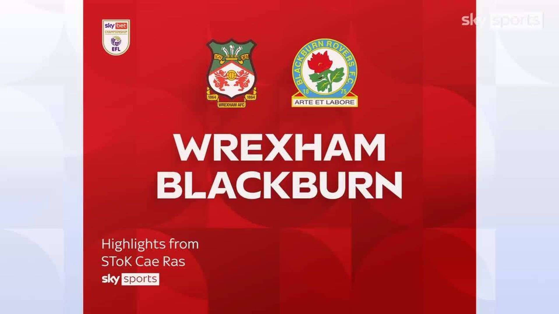 Wrexham 1-1 Blackburn