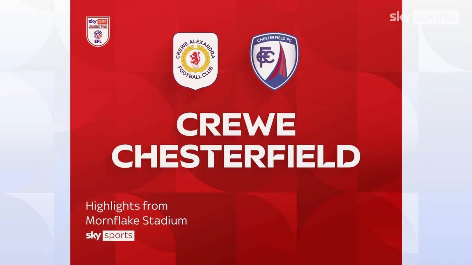 Crewe 3-3 Chesterfield