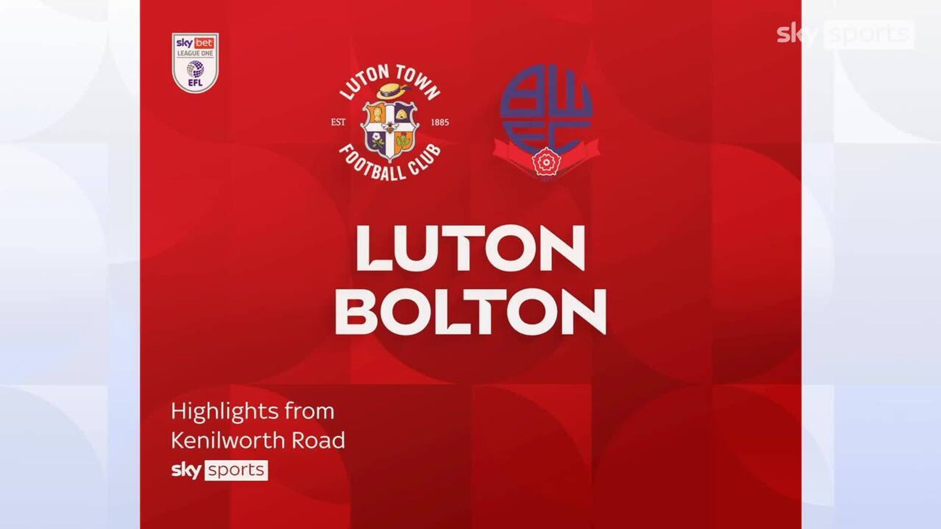 Luton 1-1 Bolton