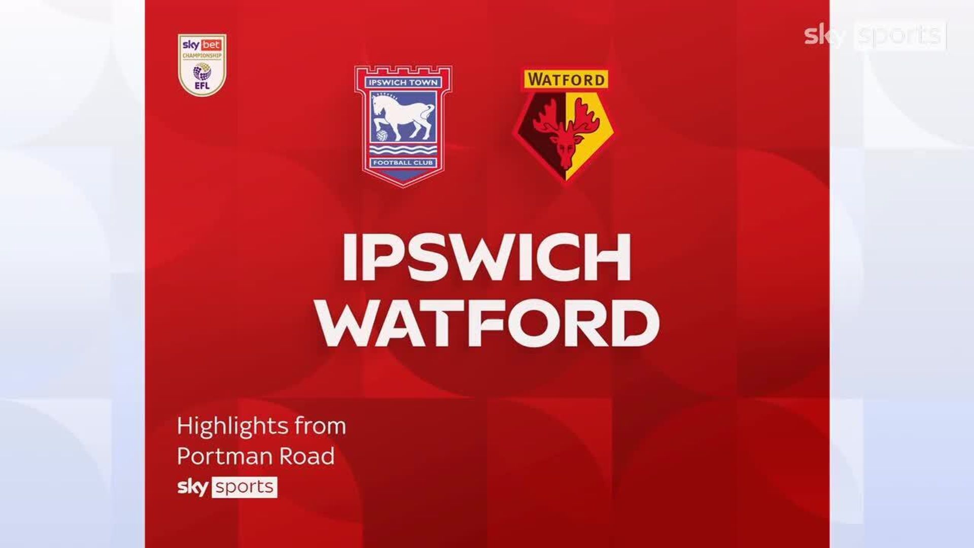Ipswich 1-1 Watford
