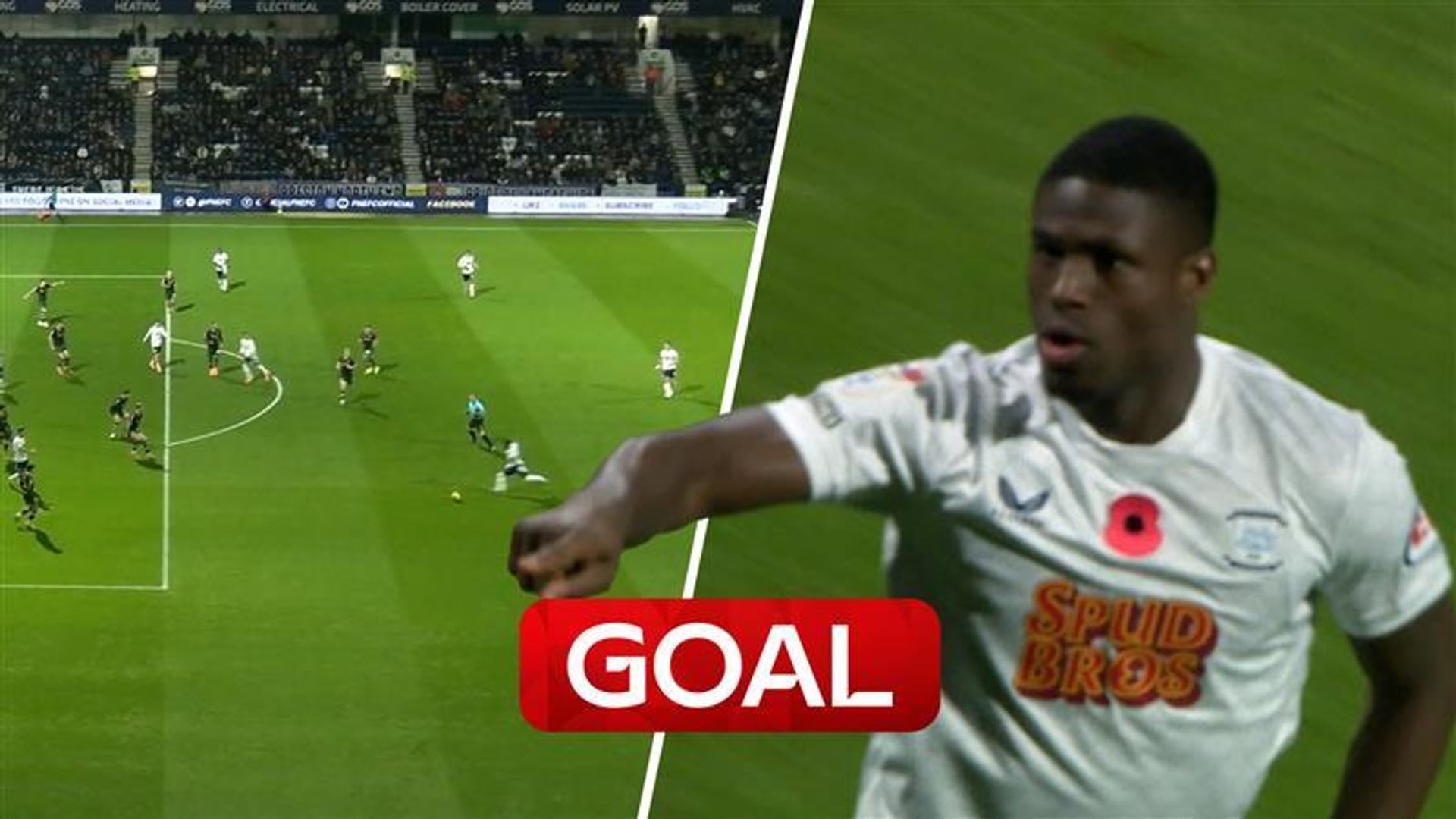 'That is how you break the deadlock!' | Small scores a ROCKET to put Preston in front