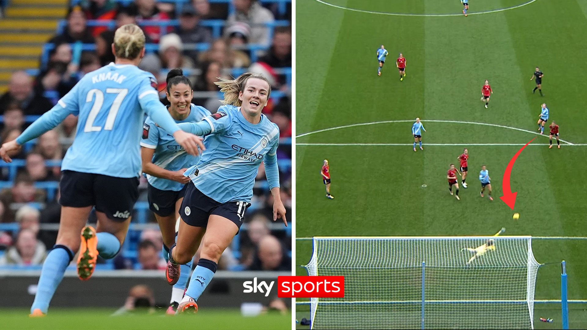 Hemp scores a WORLDIE in Manchester derby! - 'You can see what it means!'