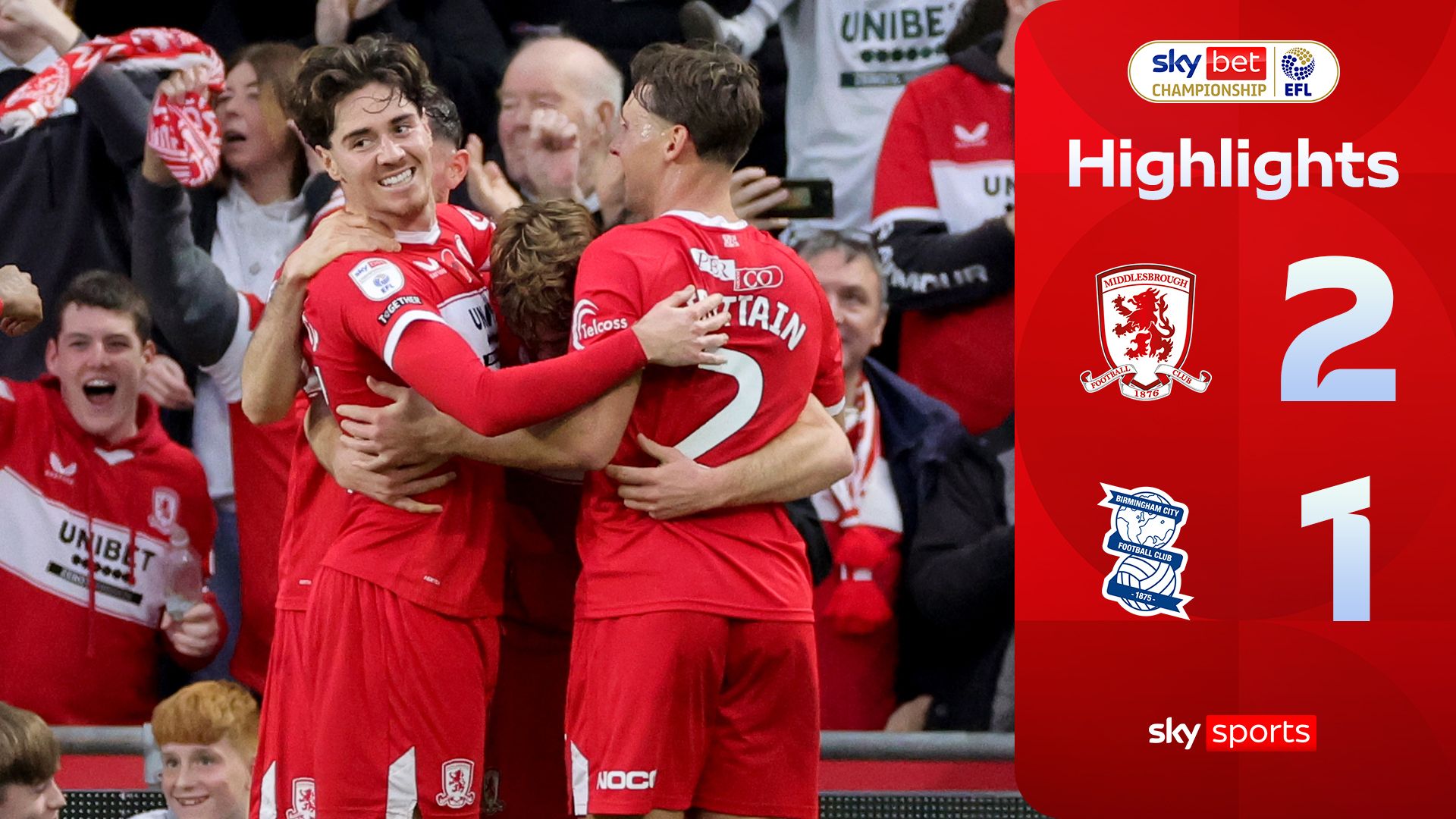 Middlesbrough 2-1 Birmingham