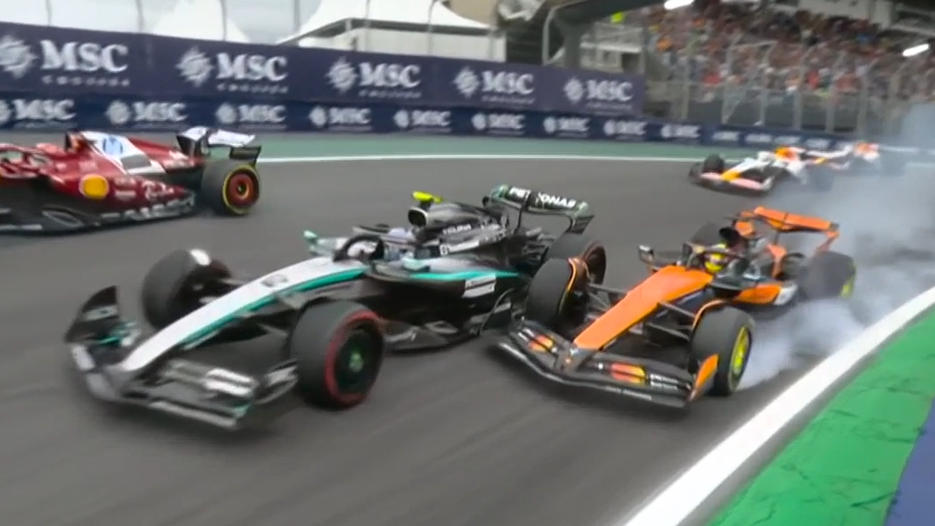 Was Piastri's costly penalty for three-car collision 'harsh'?