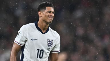 England's Jude Bellingham during the win over Serbia - will he be the team's No 10 by the World Cup?