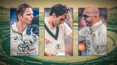 Steve Smith, Pat Cummins, Nathan Lyon