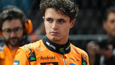 Lando Norris at the Las Vegas GP