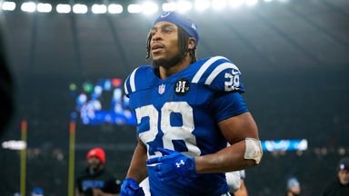 Indianapolis Colts running back Jonathan Taylor was the star of the show in Berlin 