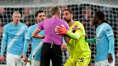 Gianluigi Donnarumma felt he was fouled for Newcastle's winning goal