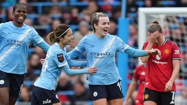 Lauren Hemp scored Man City's third on her return from injury