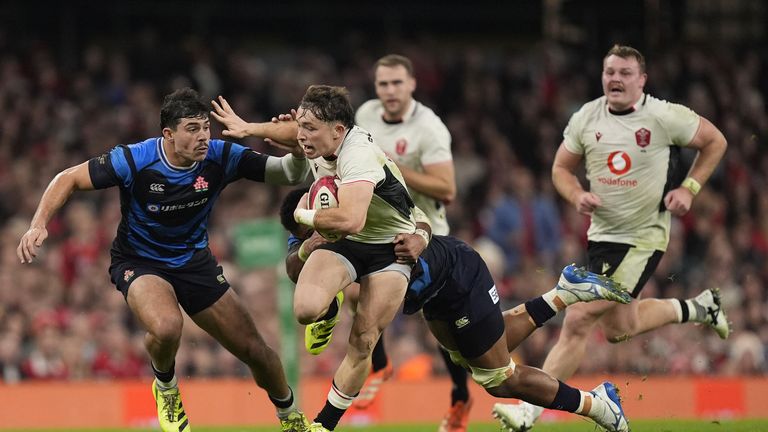 Dan Edwards scored the first try of the game just six minutes in, and converted all three Wales tries