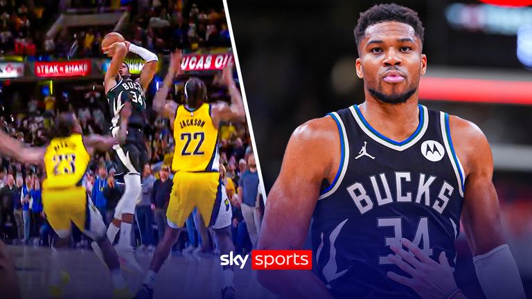 Giannis Antetokounmpo showed off his clutch credentials with an incredible buzzer-beater as he helped the Milwaukee Bucks defeat the Indiana Pacers