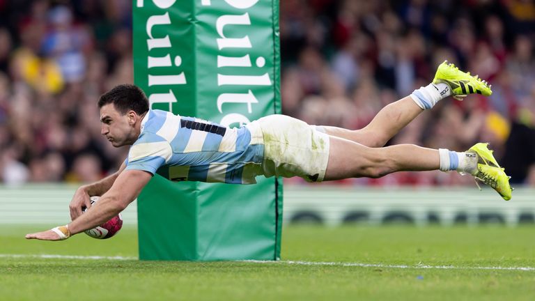 Argentina fly-half Geronimo Prisciantelli scored two tries in the Cardiff victory