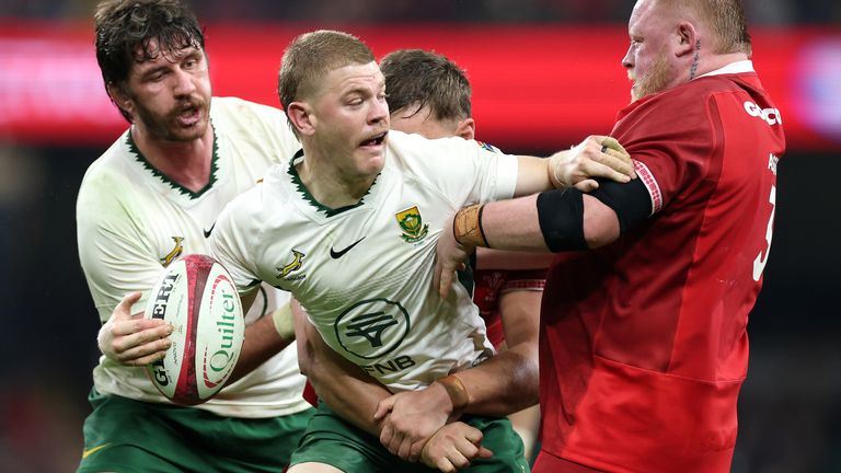 Scrum-half Morne van den Berg also got in on the try scoring act