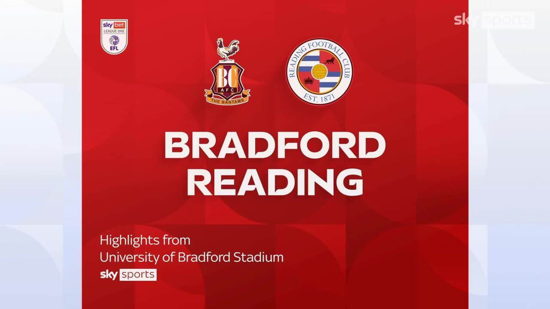 Bradford 2-0 Reading