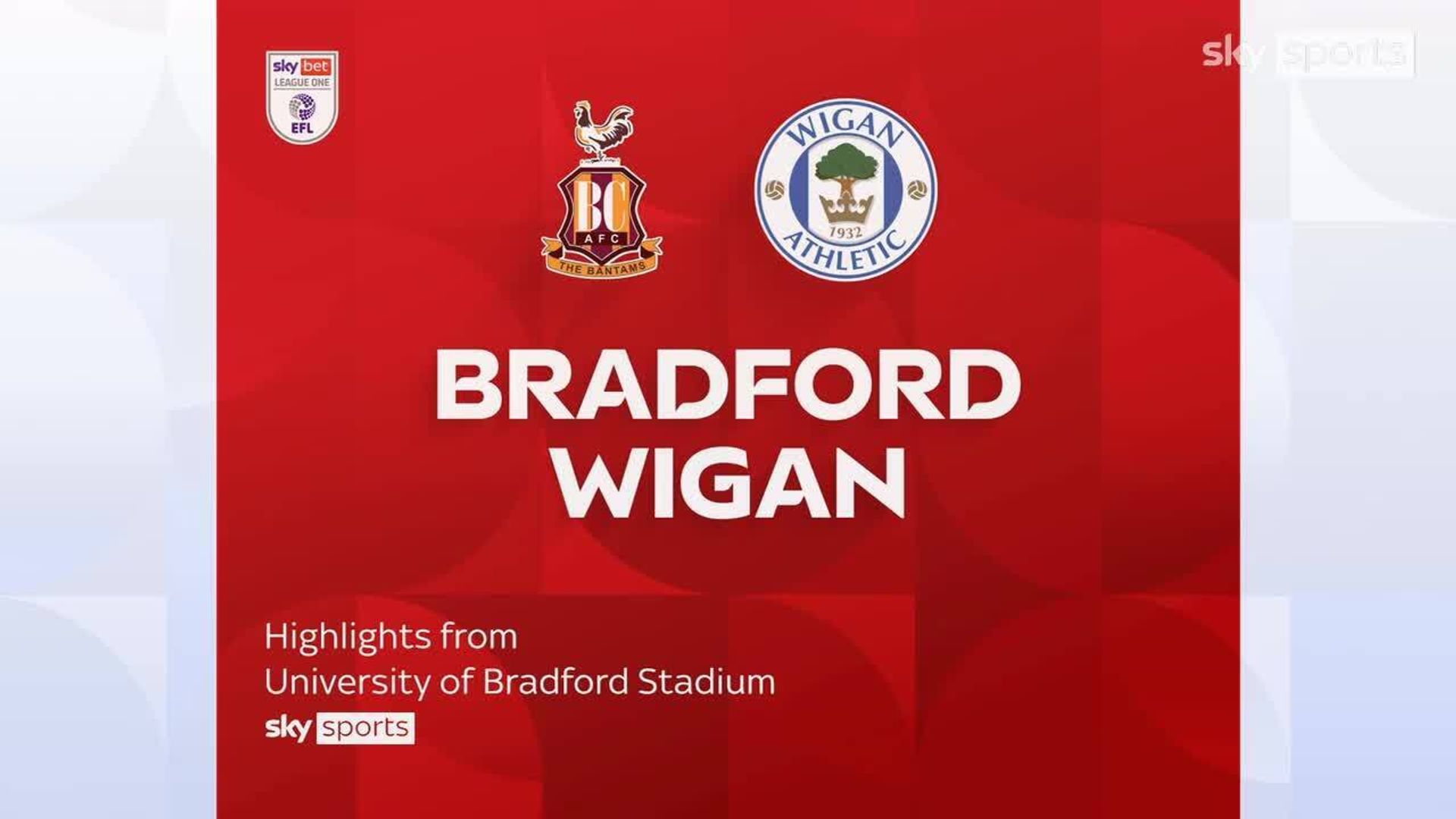 Bradford 2-1 Wigan 