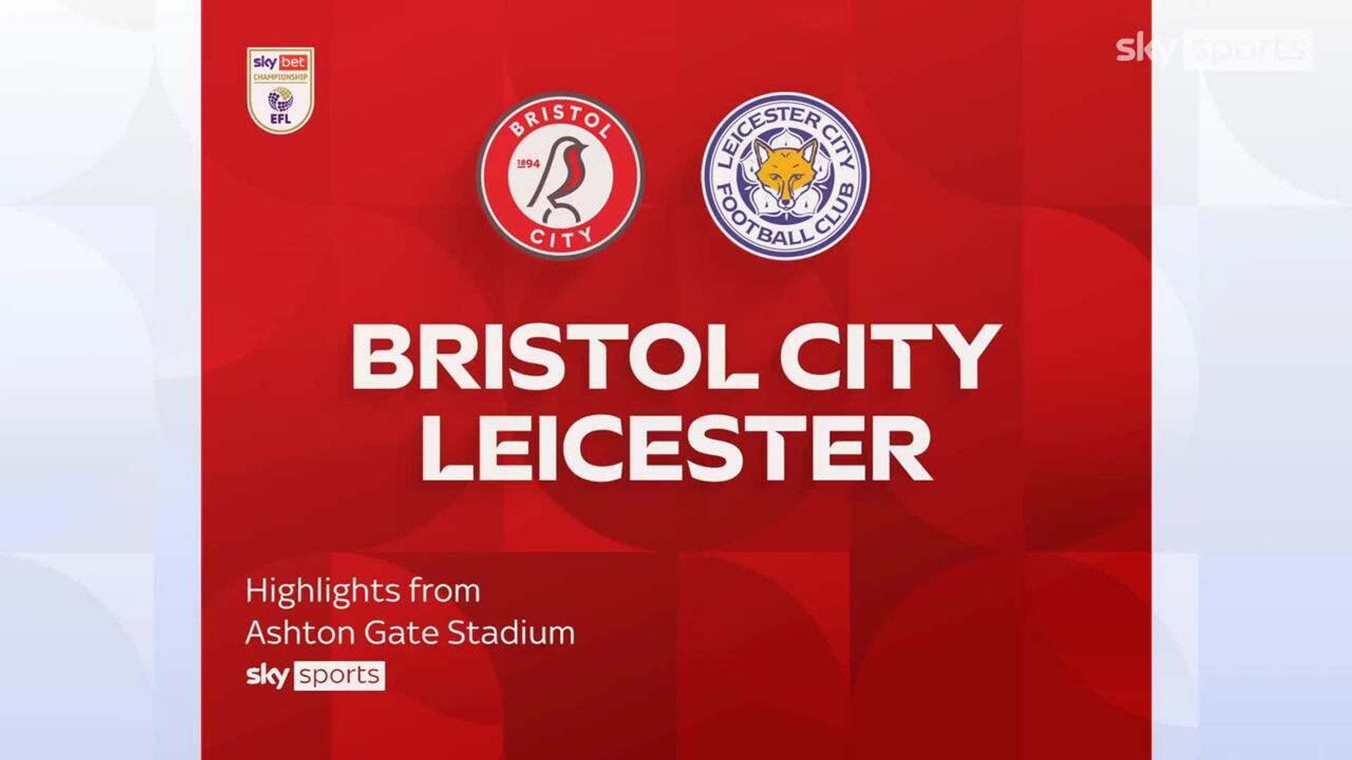 Bristol City fight back from two down to draw with Leicester!