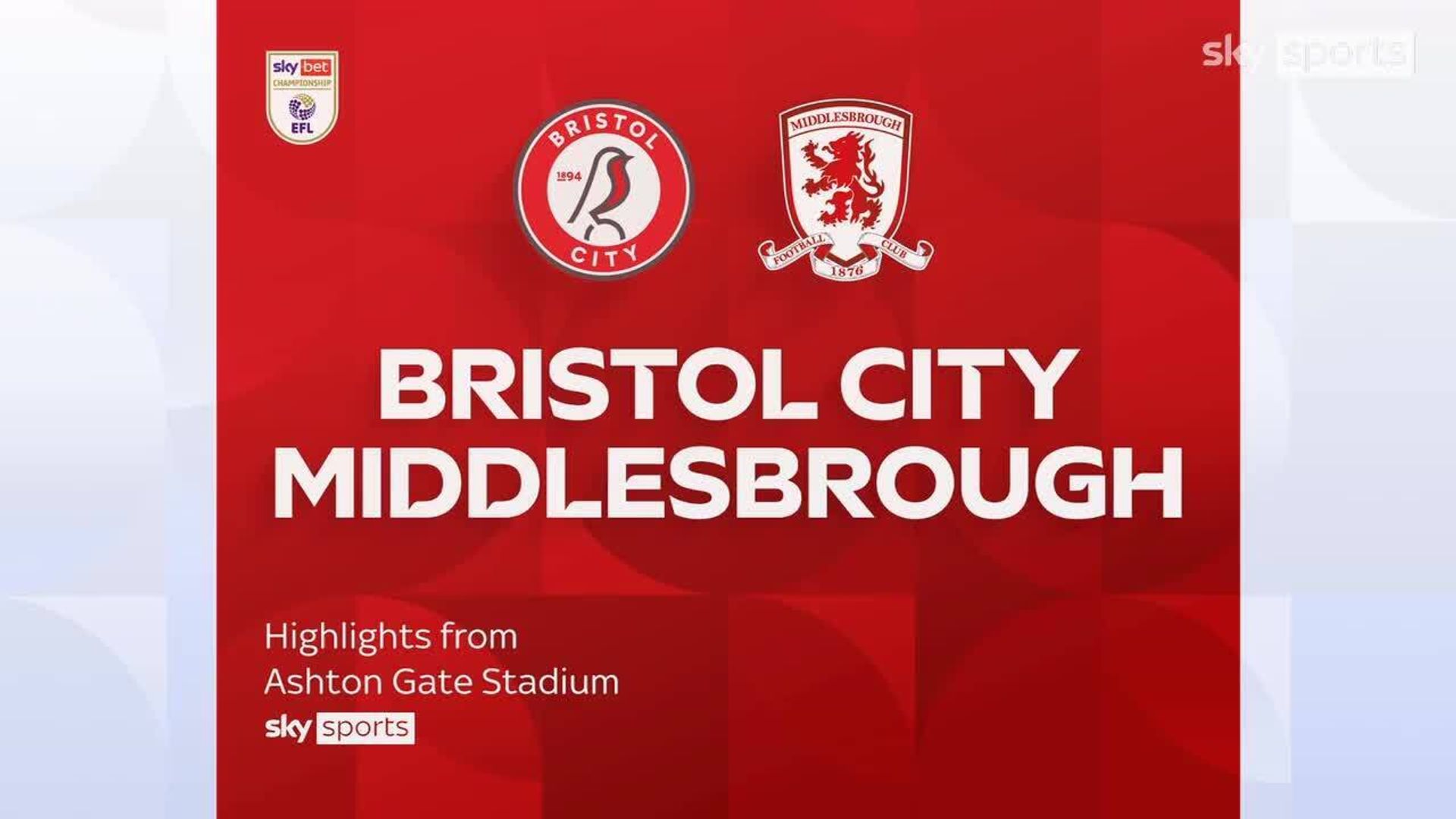 Bristol City 2-0 Middlesbrough