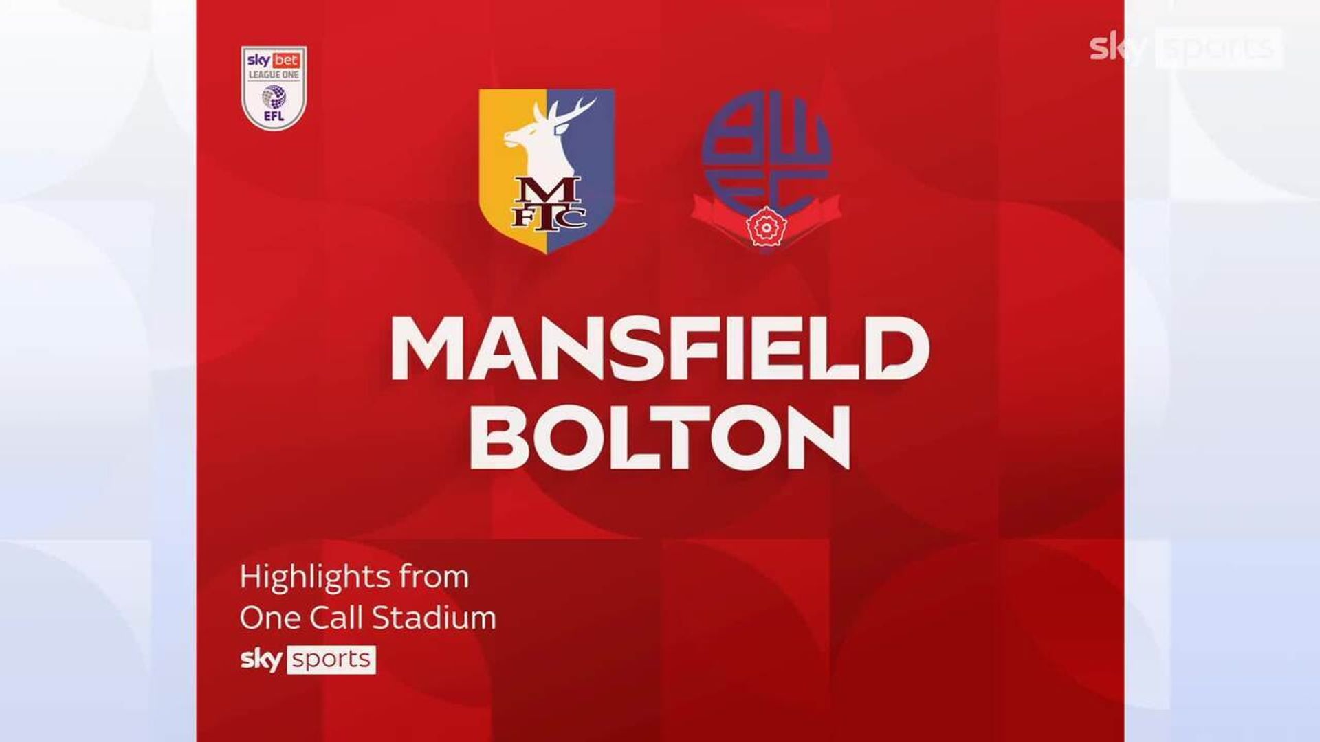 Mansfield 0-1 Bolton 