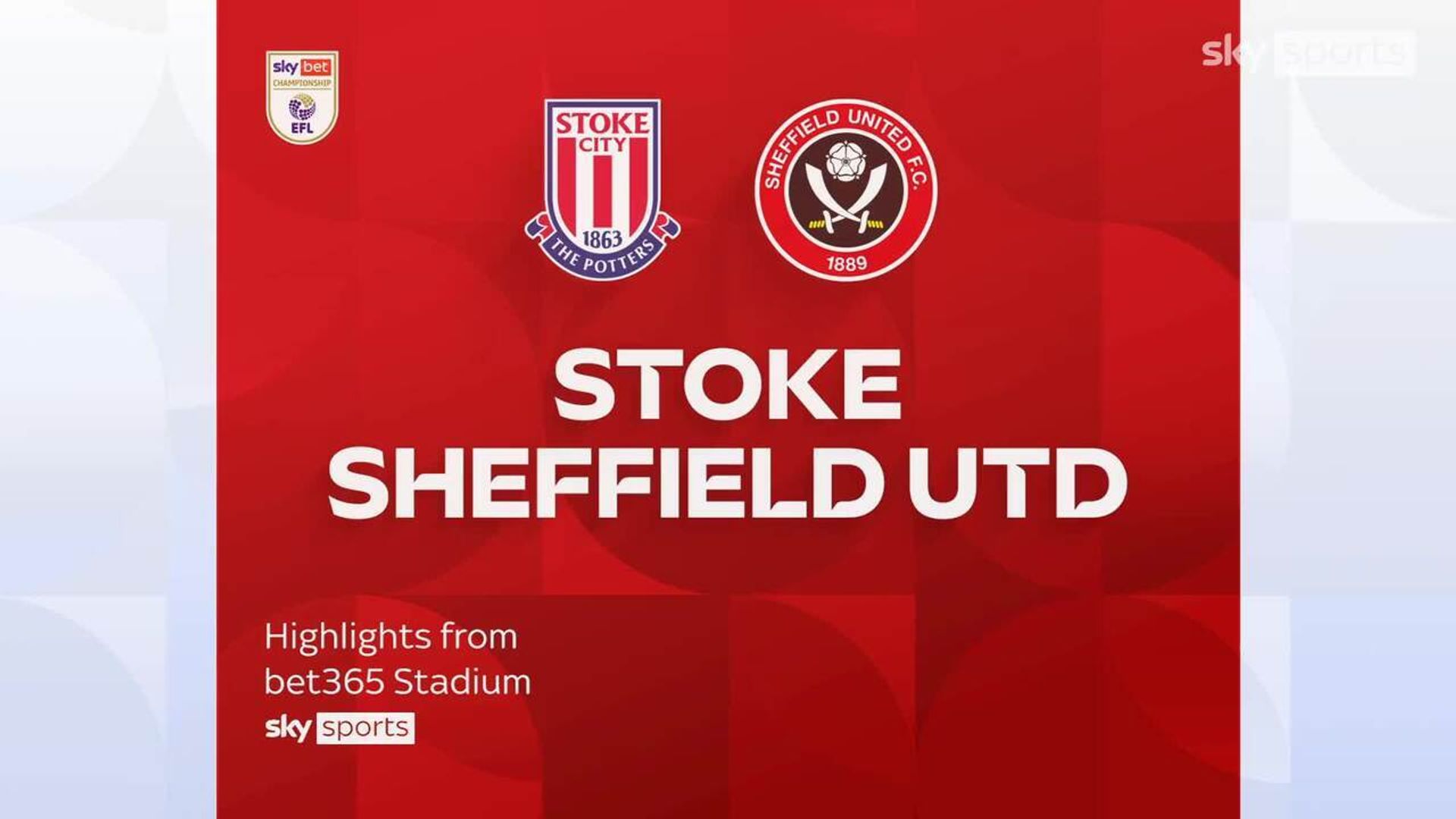 Stoke 1-2 Sheffield Utd