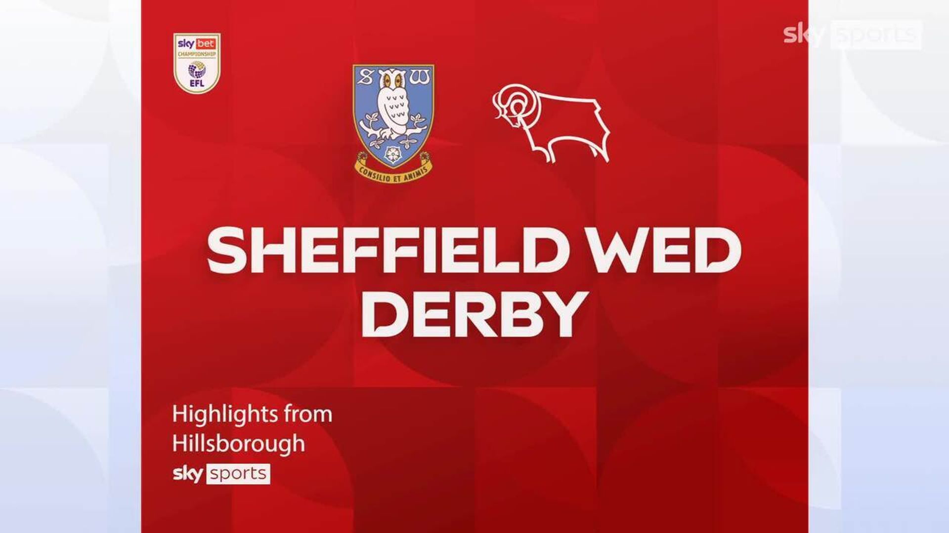 Sheffield Wednesday 0-3 Derby