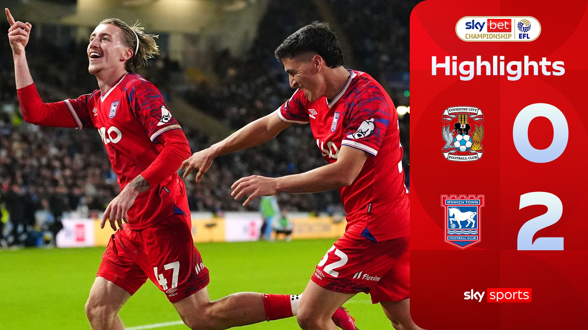 Outstanding Ipswich deliver title blow to leaders Coventry