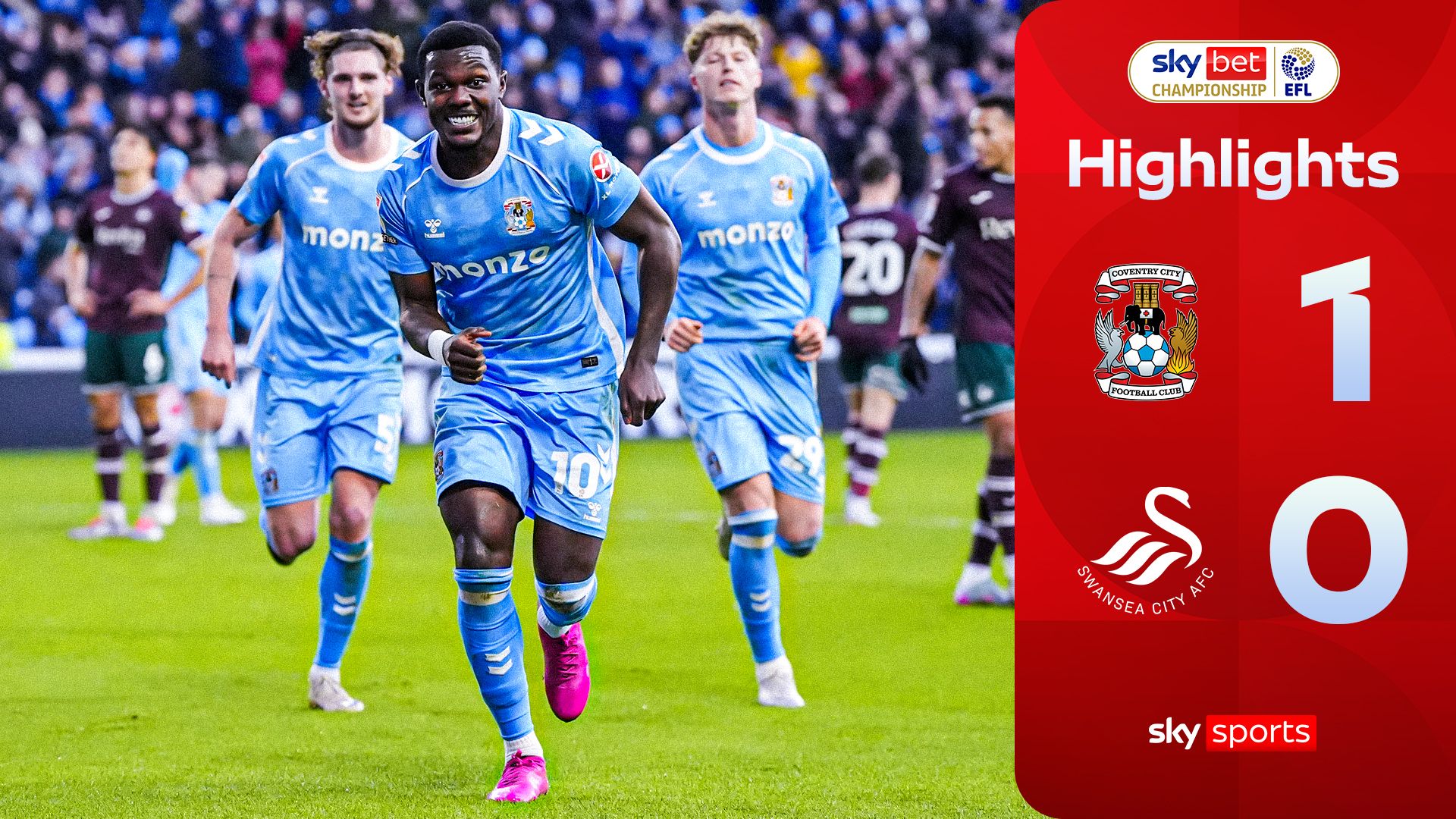 Coventry 1-0 Swansea