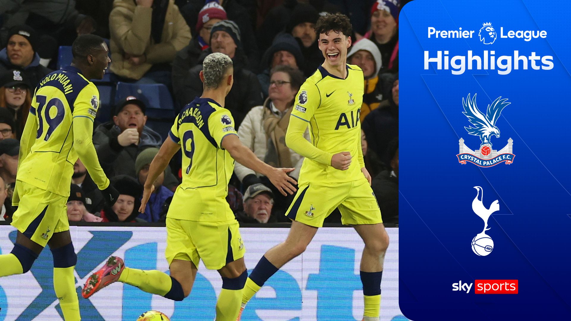 Gray scores first senior goal to earn Spurs three points at Palace